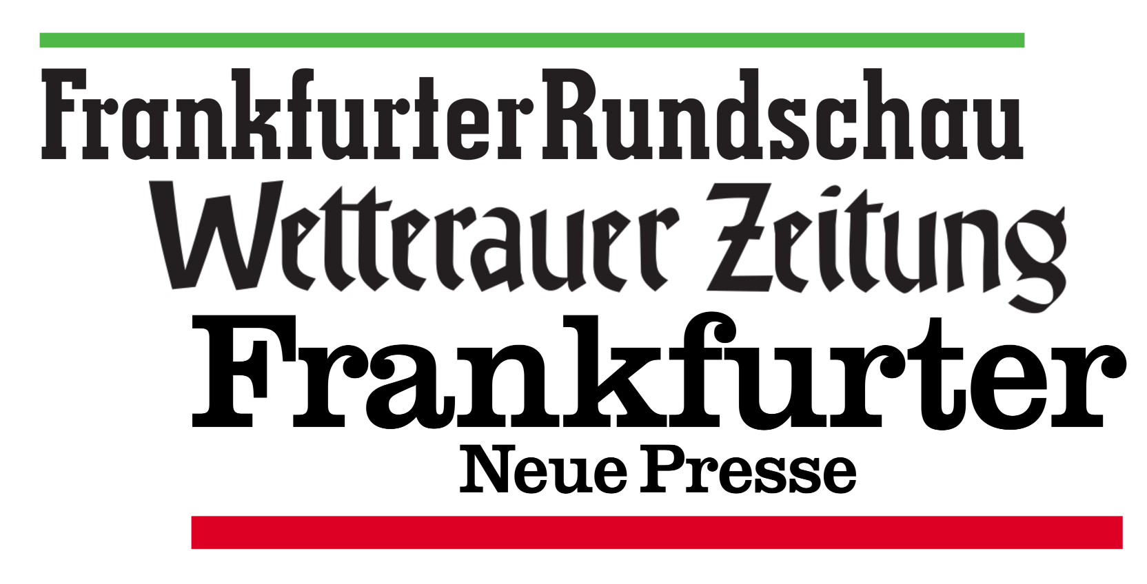 Logo Frankfurter Rundschau, Wetterauer-Zeitung und Frankfurter Neue Presse