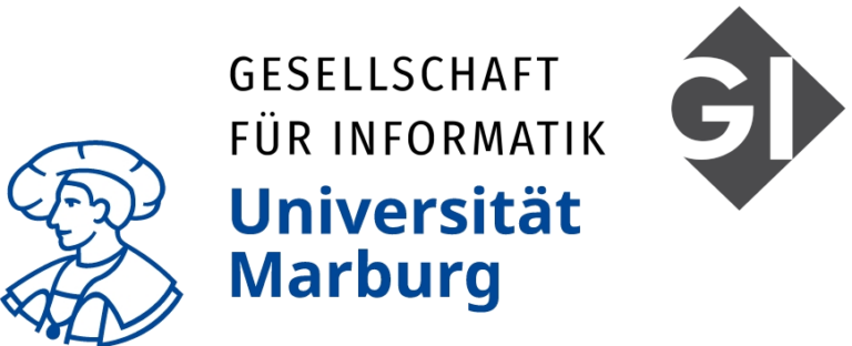 Logo Gesellschaft für Informatik / Uni Marburg